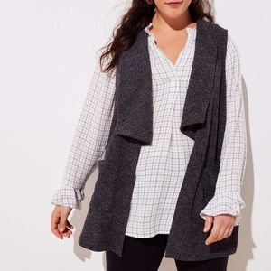 Loft Sweater Vest Shawl Collar NWT Small